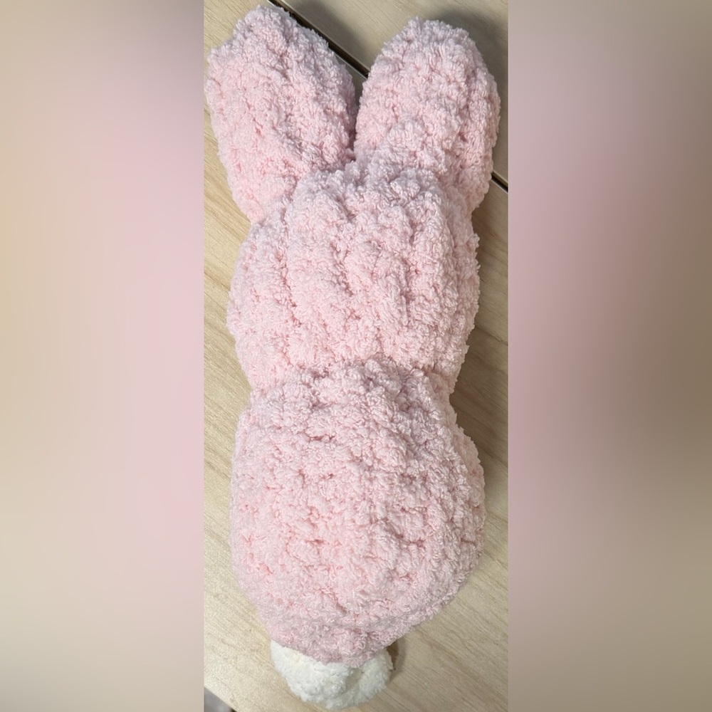 Handmade Hand Crafted Knit Pink Bunny Easter Gift